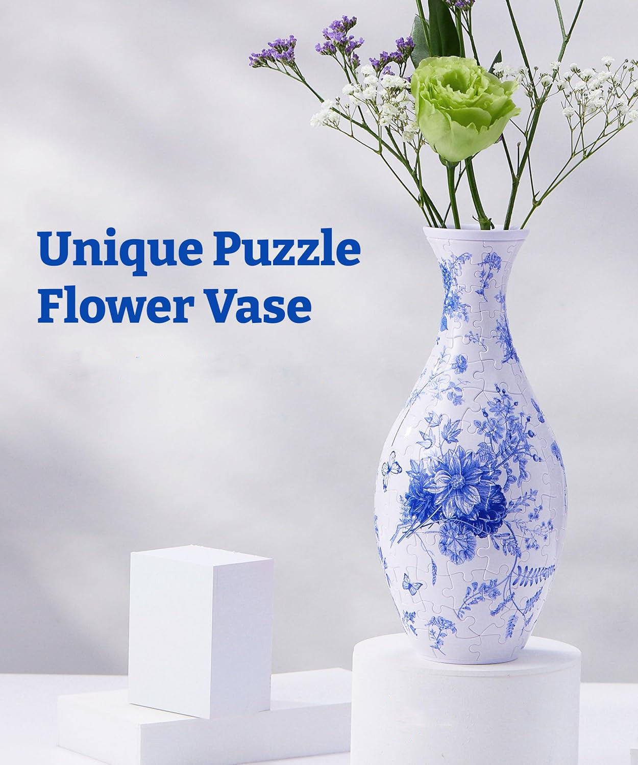 🧩 3D Puzzle Flower Vase – Buildable Art That Blooms with Style