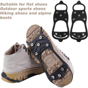 Ice Traction Cleats – Stainless Steel Spikes & Durable TPE | Anti-Slip Shoe Grips for Walking