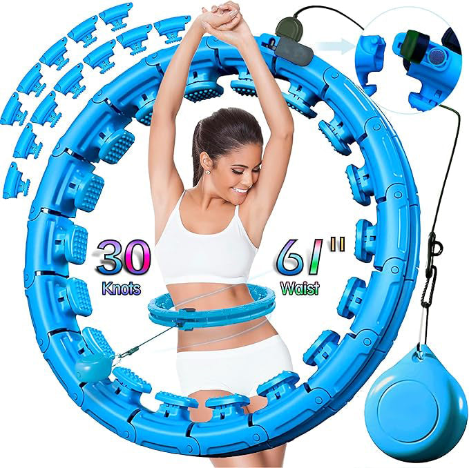 🔥 Magnetic Weighted Fitness Hoop – Fun, Effective, and Fits Every Body! 🔥