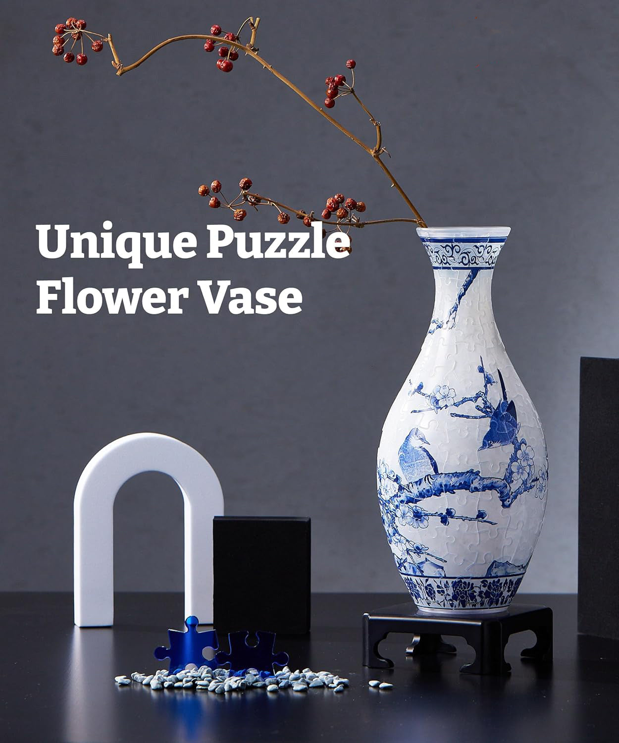 🧩 3D Puzzle Flower Vase – Buildable Art That Blooms with Style