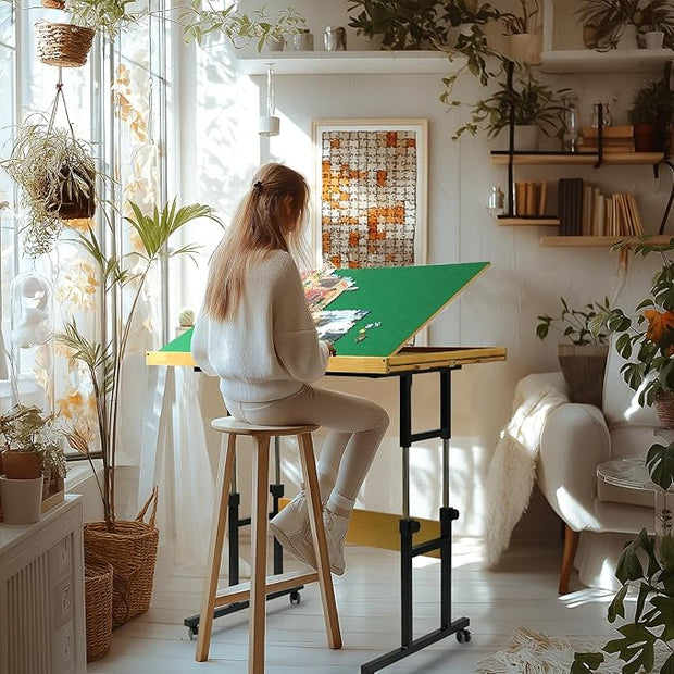 2000-Piece 2-in-1 Tilt & Rotate Puzzle Board – Ultimate Puzzle Station with 4 Drawers 🧩✨