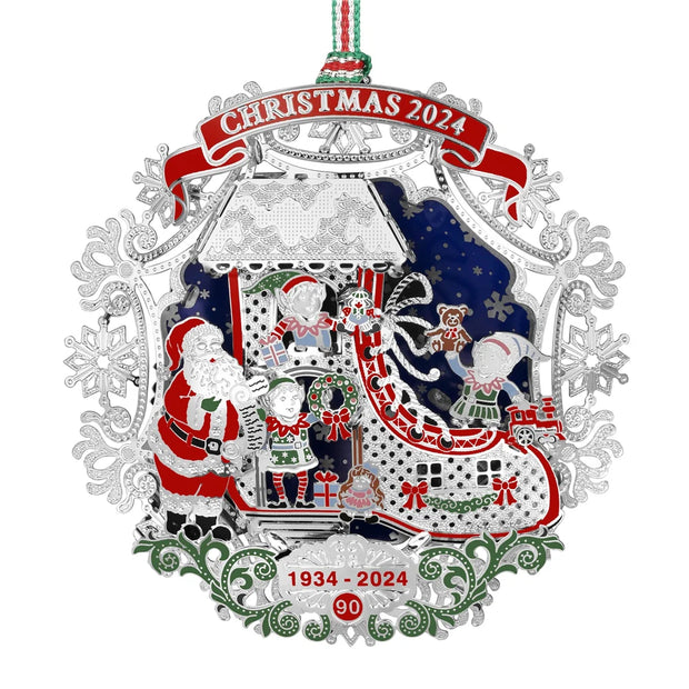 Santa's Reindeer Christmas Bauble - 3D Enamel Collectible Decoration 🦌🎄