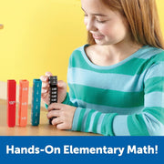 Fraction & Decimal Interlocking Cubes – 51-Piece Math Learning Set
