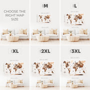 3D Wooden World Map Wall Art - Interactive Traveler's Decor 🗺️✨