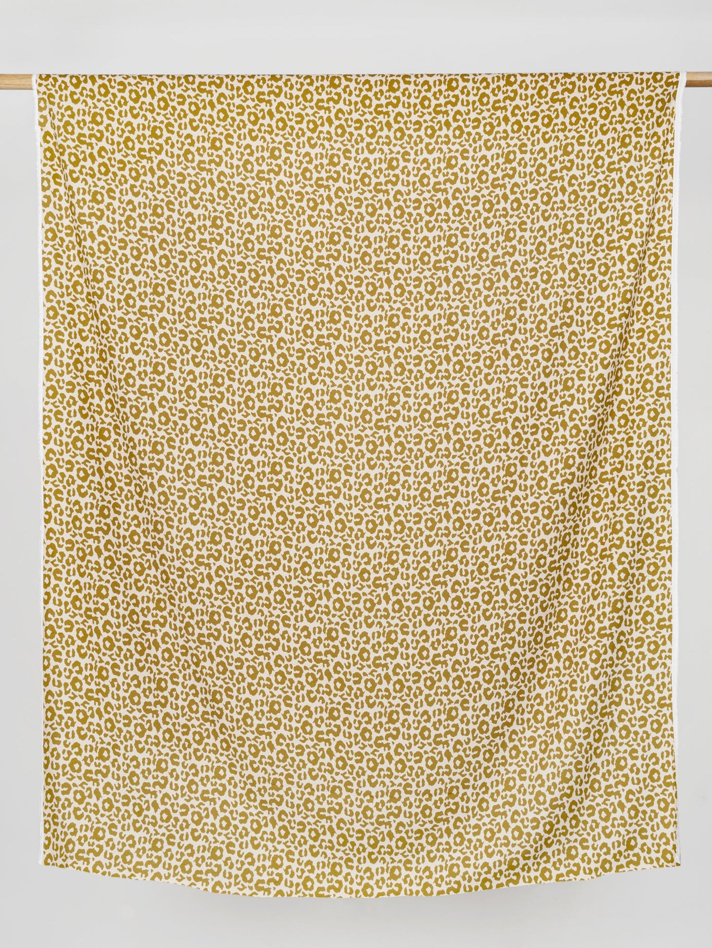 Leopard Print Ecovero Viscose Crepe - Cream + Gold