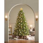 Grand Duchess Twinkling Balsam Fir Slim Flocked Christmas Tree 🎄✨