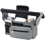 Universal Stroller Organizer – Cup Holder & Phone Bag, Fits Most Strollers