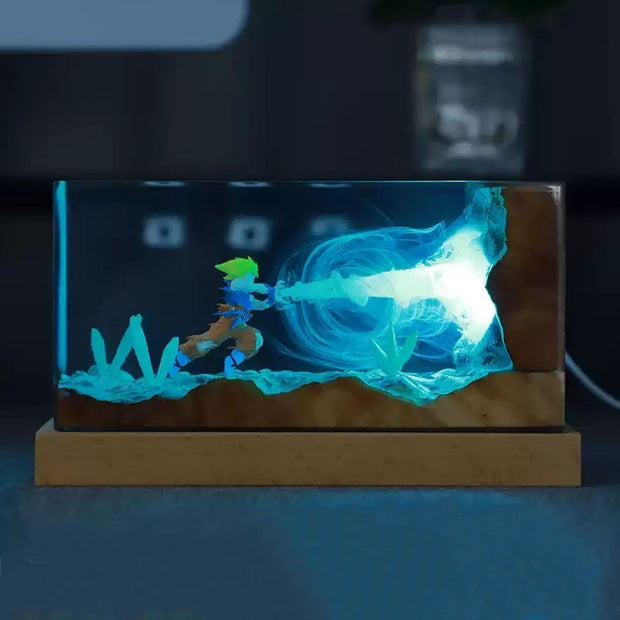 Handmade Anime Night Light - 3D RGB LED Desk Decor 🌙✨