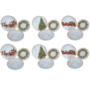 18-Piece Christmas Tableware Set - Festive Dining for 6 🎄🍽️