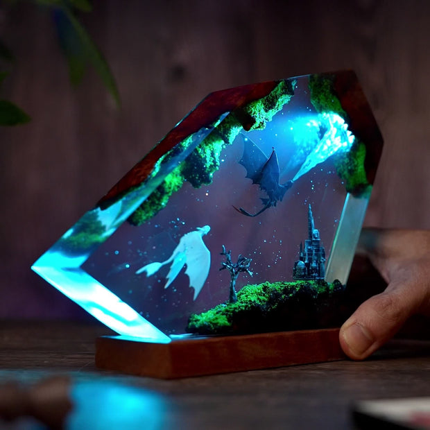 Handmade Anime Night Light - 3D RGB LED Desk Decor 🌙✨