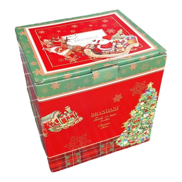 18-Piece Christmas Tableware Set - Festive Dining for 6 🎄🍽️