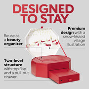 Festive Advent Calendar with Falling Snowflakes ❄️✨