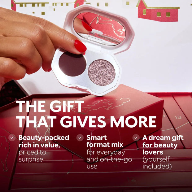 Festive Advent Calendar with Falling Snowflakes ❄️✨