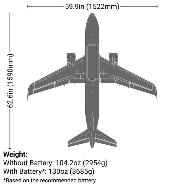 E-Flite Airbus A320neo 1.5m Twin 64mm EDF – Official Licensed Airliner ✈️🌟