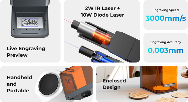 Portable Laser Engraving Machine - Smart & Versatile Crafting Tool ⚡🎨