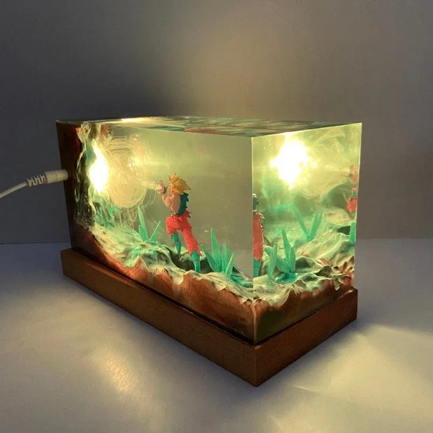 Handmade Anime Night Light - 3D RGB LED Desk Decor 🌙✨