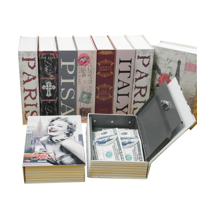 Dictionary Coin Bank with Combination Lock – Mini Book-Shaped Safe for Secure & Secret Storage