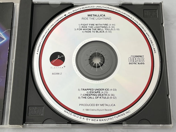 "Ride The Lightning" Limited Edition CD - Rare Early Press ⚡🎸📀