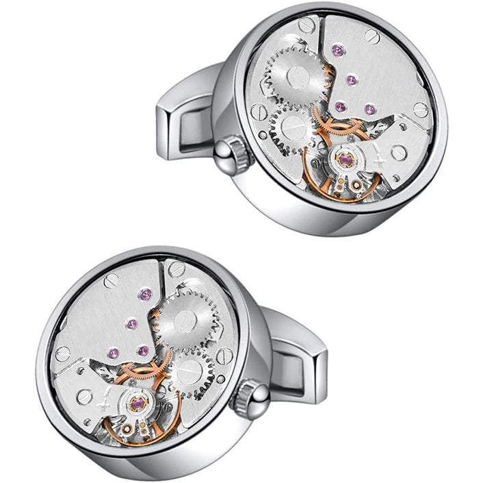 🕰️ Mechanical Cufflinks – Timeless Elegance with a Modern Edge