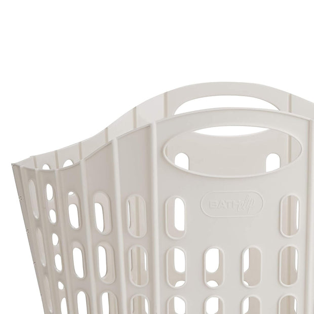 Foldable Laundry Basket 38L / 10 Gallons – Ventilated Plastic Hamper | Compact Clothes Bin